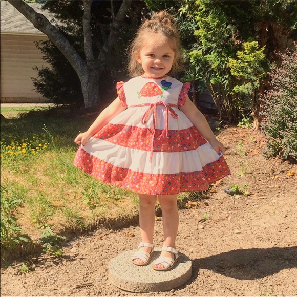Vintage Nanette 2T Turtle Ruffle Dress - Picture 5 of 5